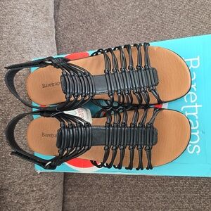BARETRAPS BRAND WOMEN'S BLACK SUMMER SANDALS SIZE 9